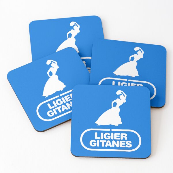 Item preview, Ligier Gitanes F1 team logo 1975-1980 'Gypsy dancer' - white print designed and sold by retropetrol.