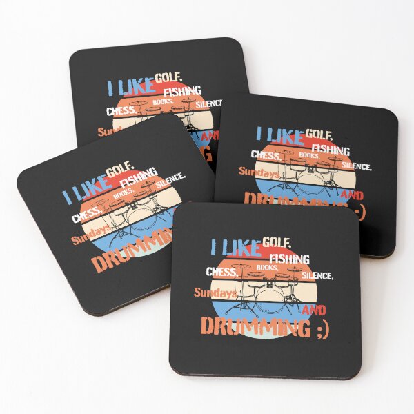 Item preview, I like ... golf, fishing, Sundays ...and Drumming designed and sold by GrzesiakStudio.
