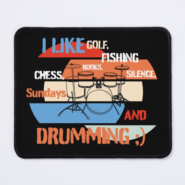 Item preview, I like ... golf, fishing, Sundays ...and Drumming V2 designed and sold by GrzesiakStudio.