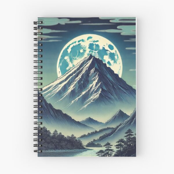 Item preview, The Super Moon at Han - A Contemporary Ukiyo-e Nature Landscape designed and sold by Kijiermono.