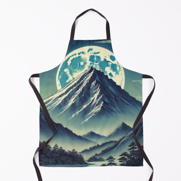 Item preview, The Super Moon at Han - A Contemporary Ukiyo-e Nature Landscape designed and sold by Kijiermono.