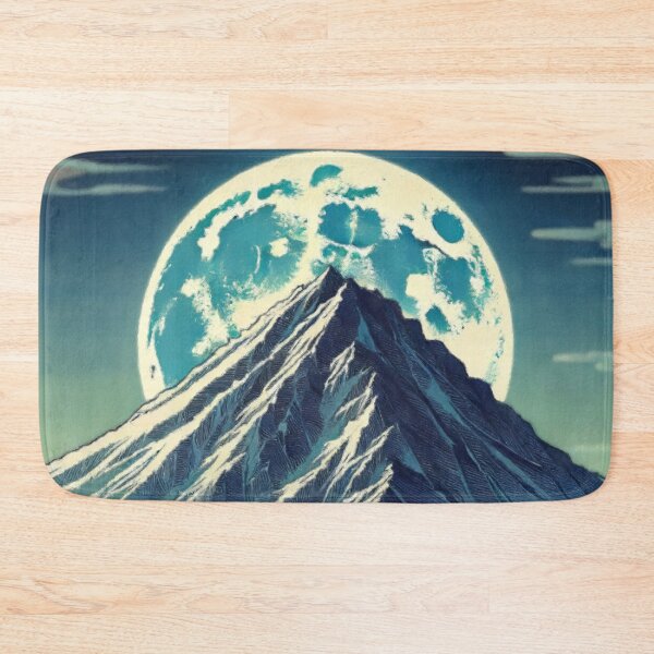 Item preview, The Super Moon at Han - A Contemporary Ukiyo-e Nature Landscape designed and sold by Kijiermono.