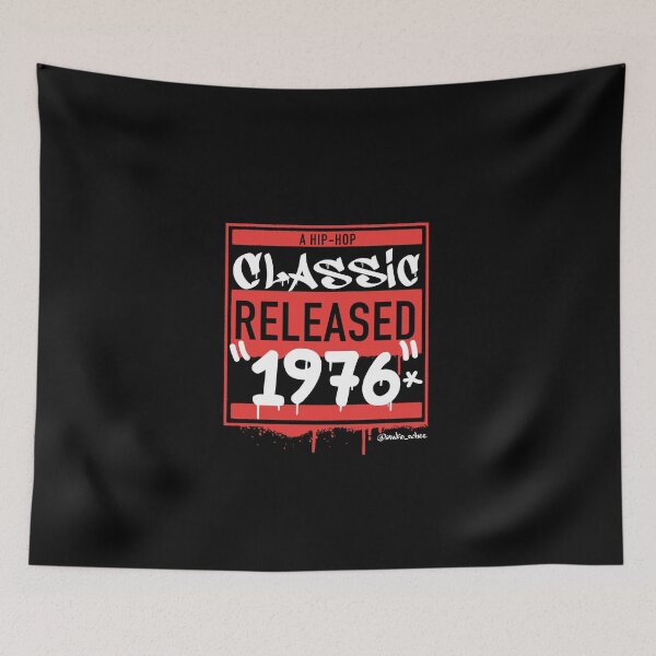Item preview, Black 1976 Hip Hop born year artwork for all old school Hip Hop lovers. designed and sold by studioochee03.