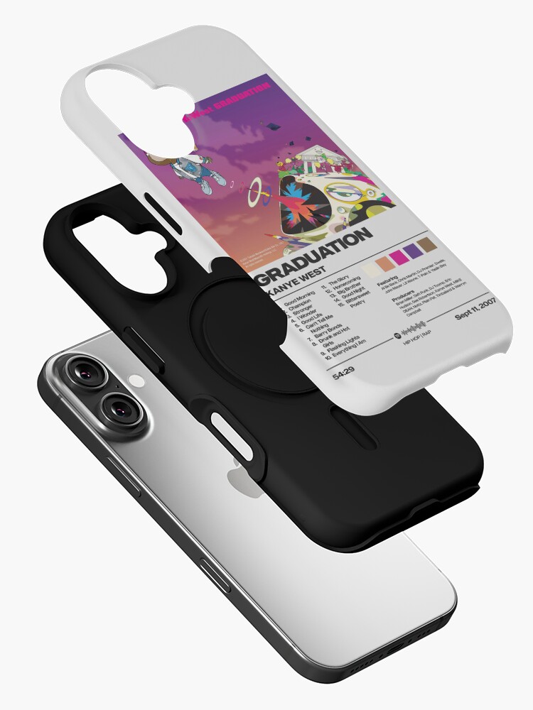 Thumbnail 2 of 4, iPhone Case, Graduation by Kanye West Album Poster designed and sold by FourthWallPrint.