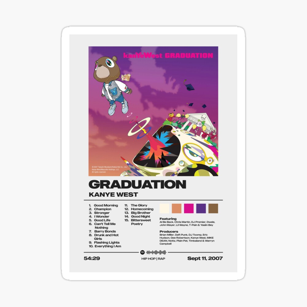 Graduation by Kanye West Album Poster Poster