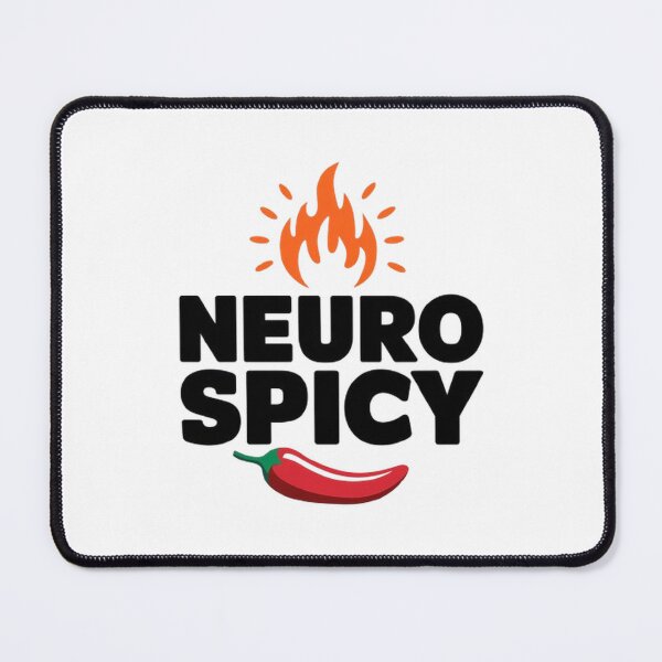 Item preview, Neuro Spicy T-Shirt: Bold Typography with Fiery Jalapeño Design designed and sold by masteryStore.