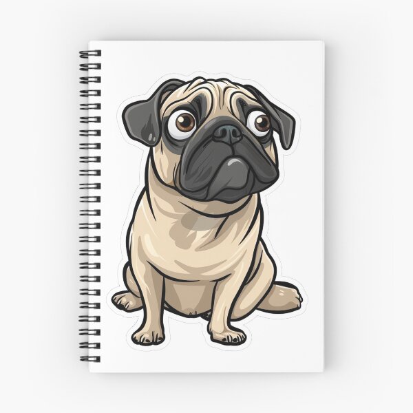 Item preview, Divertido y lindo pug designed and sold by WBoss11.