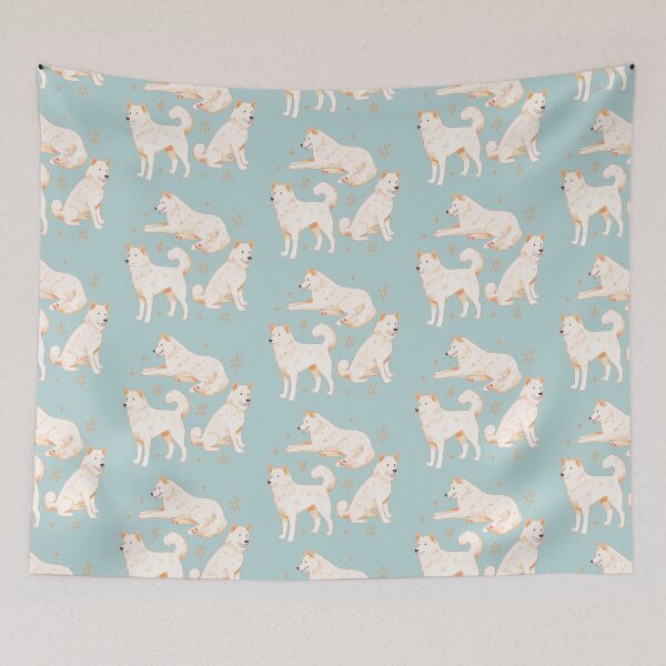 Item preview, Cute Kintamani Dogs Illustration designed and sold by YaraCuteArt.