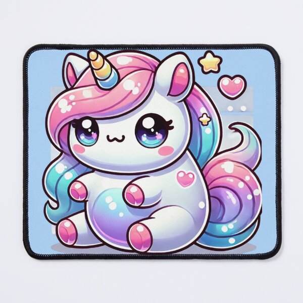 Item preview, Cute Kawaii Chubby Unicorn designed and sold by Moonlit-Magic.