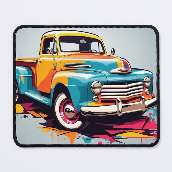 Item preview, Classic Charm: Artistic Splash Vintage Truck designed and sold by ArtComixHaven.