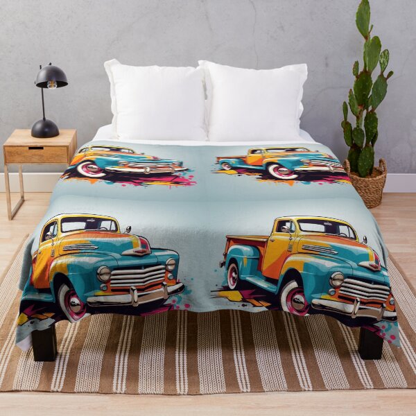 Item preview, Classic Charm: Artistic Splash Vintage Truck designed and sold by ArtComixHaven.