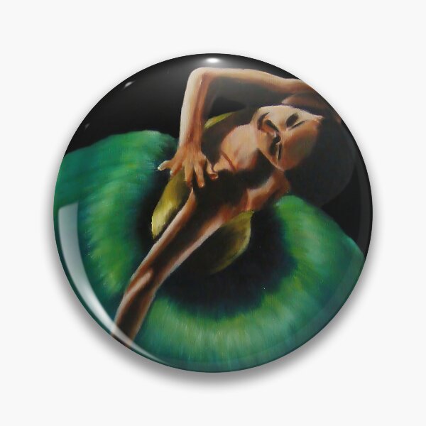 Item preview, The Green ballerina 1 - Artem Tuliuk original oil painting designed and sold by Artem Tuliuk.
