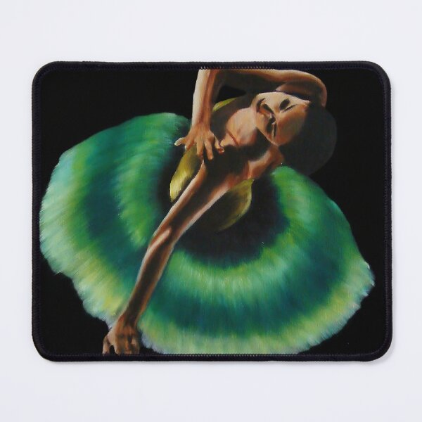 Item preview, The Green ballerina 1 - Artem Tuliuk original oil painting designed and sold by Artem Tuliuk.