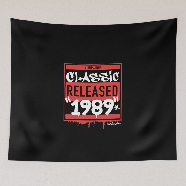 Item preview,  Black 1989 Hip Hop born year artwork for all old school Hip Hop lovers. designed and sold by studioochee03.