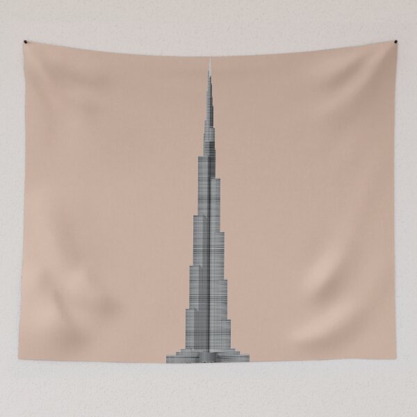 Item preview, Dubai Travel Illustration designed and sold by archetype prints.