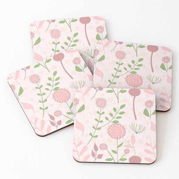 Item preview, leafy floral background designed and sold by hutofdesigns.