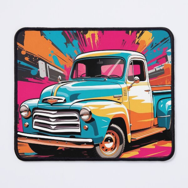 Item preview, Dynamic Retro: Colour Burst Vintage Truck designed and sold by ArtComixHaven.