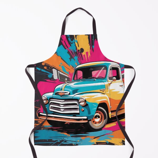 Item preview, Dynamic Retro: Colour Burst Vintage Truck designed and sold by ArtComixHaven.