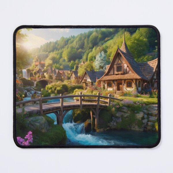 Item preview, Enchanted Village Stream designed and sold by BlareBlare.