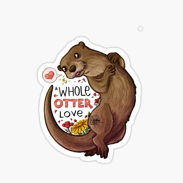 Artikel-Vorschau von Eine ganze Otterliebe, designt und verkauft von Stivaktis Art.