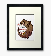 A whole otter love Framed Print