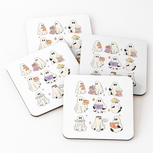 Item preview, Funny Halloween, Cute Ghost, Reading Books designed and sold by Verbutler.