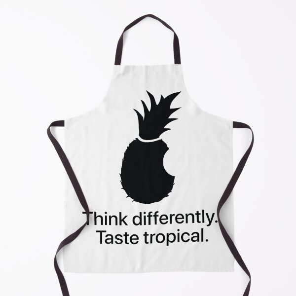 Item preview, Pineapple - Think differently. Taste tropical. In black designed and sold by knappidesign.