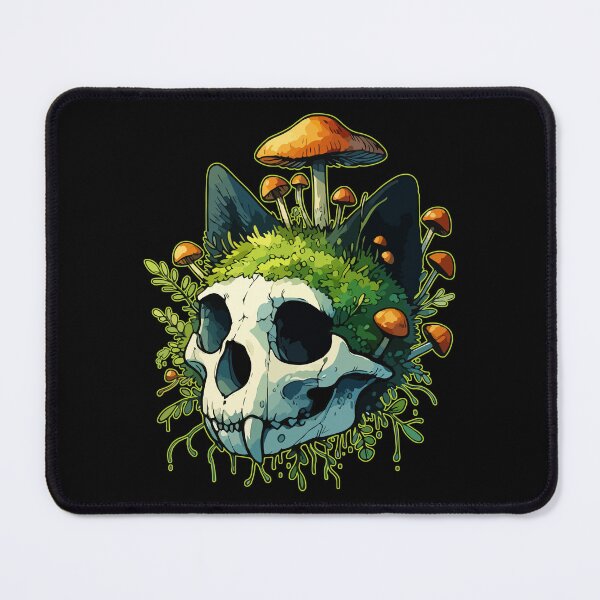 Item preview, Overgrown Cat Skull designed and sold by TomFrontierArt.