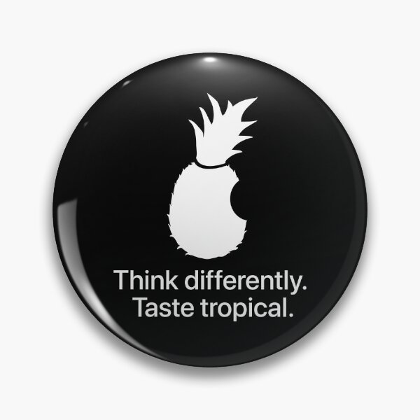 Item preview, Pineapple - Think differently. Taste tropical. In white. designed and sold by knappidesign.