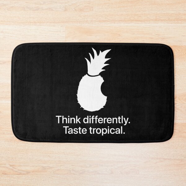 Item preview, Pineapple - Think differently. Taste tropical. In white. designed and sold by knappidesign.