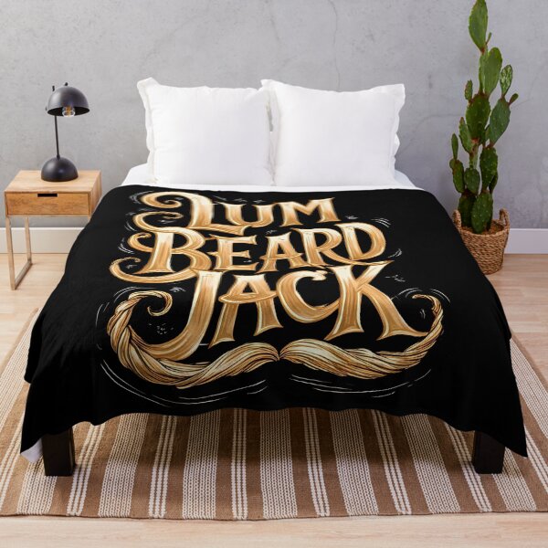 Item preview, Lum Beard Jack. Moustache and typography for lumberjacks and bearded men. designed and sold by twisted-dot.