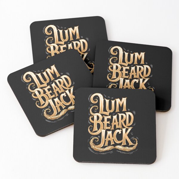 Item preview, Lum Beard Jack. Moustache and typography for lumberjacks and bearded men. designed and sold by twisted-dot.