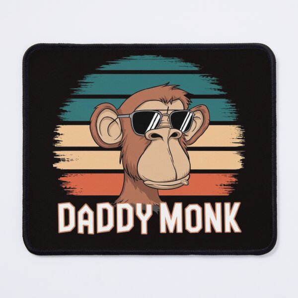 Item preview, Cool Daddy Monk T-Shirt ,Sunglasses-Wearing Monkey with Retro Stripes designed and sold by masteryStore.