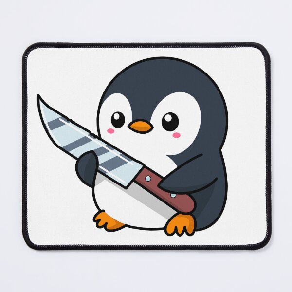 Item preview, Penguin with a Knife - Cute and Dangerous designed and sold by Łukasz Czajka.