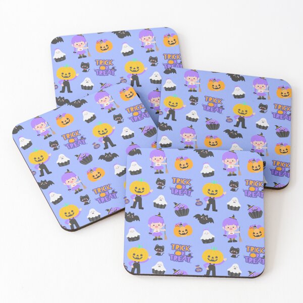 Item preview, cute kid seamless pattern halloween trick or treat party illustration designed and sold by nuchz.