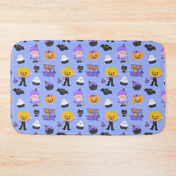 Item preview, cute kid seamless pattern halloween trick or treat party illustration designed and sold by nuchz.