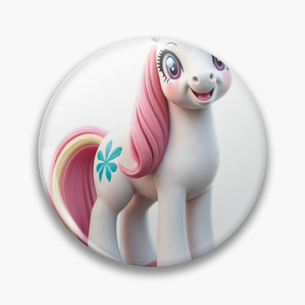 Item preview, white-pink pony,isolated 3d art style designed and sold by Creative88Art.