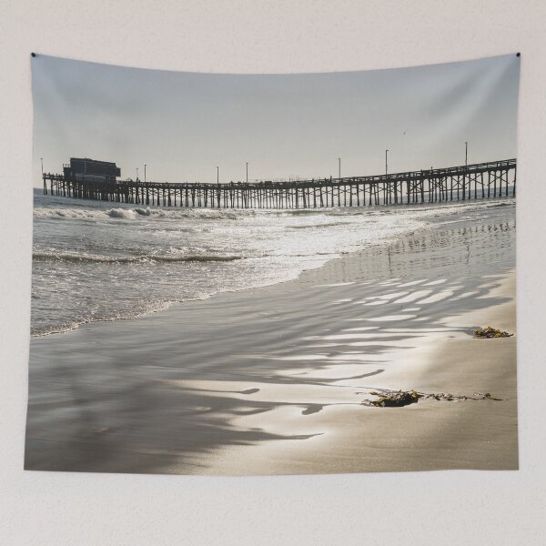 Item preview, Silky Sands and Sunshine - Newport Beach Pier Orange County California designed and sold by Georgia Mizuleva.