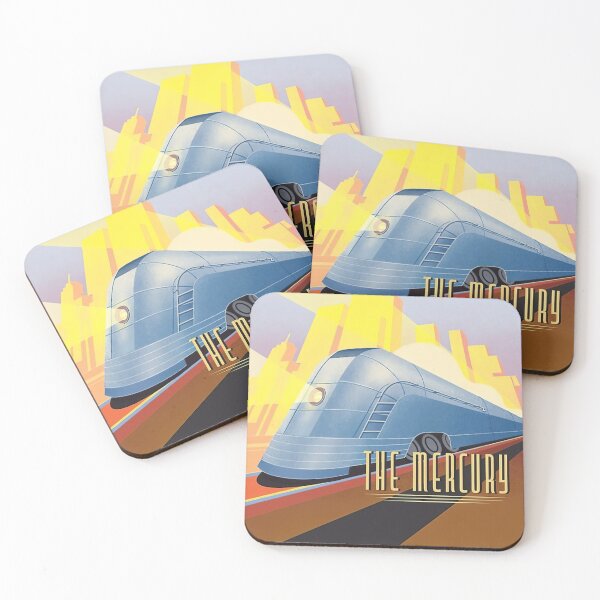 Item preview, The Mercury New York Central Train Art Deco Poster Art designed and sold by Maljonic.