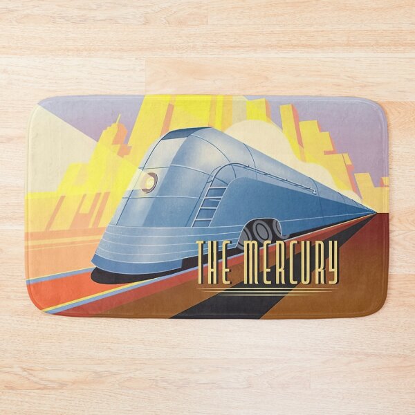 Item preview, The Mercury New York Central Train Art Deco Poster Art designed and sold by Maljonic.