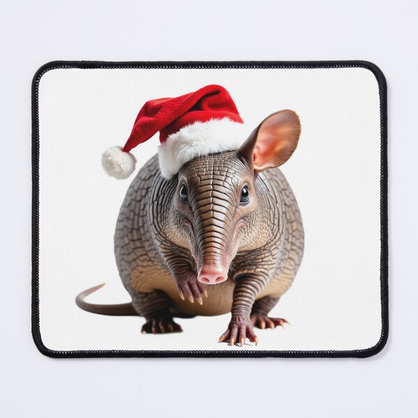 Item preview, Funny Armadillo Wearing Christmas Hat designed and sold by LazyOwlStore.