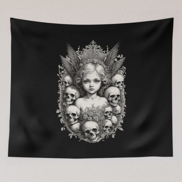 Item preview, Morbid romance - angels between skulls designed and sold by nbg2012.
