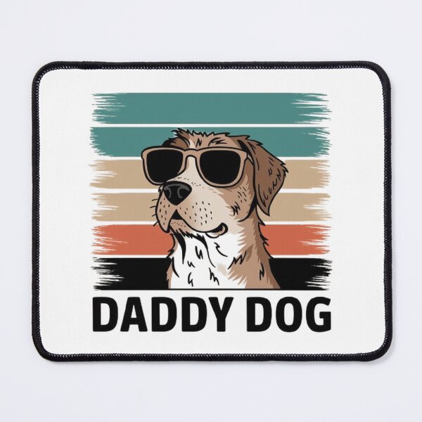 Item preview, Cool Daddy Dog T-Shirt: Stylish Dog with Sunglasses & Retro Stripes designed and sold by masteryStore.