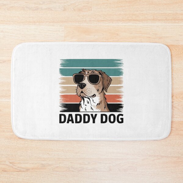 Item preview, Cool Daddy Dog T-Shirt: Stylish Dog with Sunglasses & Retro Stripes designed and sold by masteryStore.