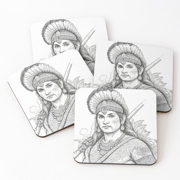 Item preview, Indian with a spear designed and sold by Sara Raad.
