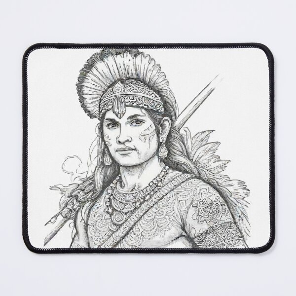 Item preview, Indian with a spear designed and sold by Sara Raad.