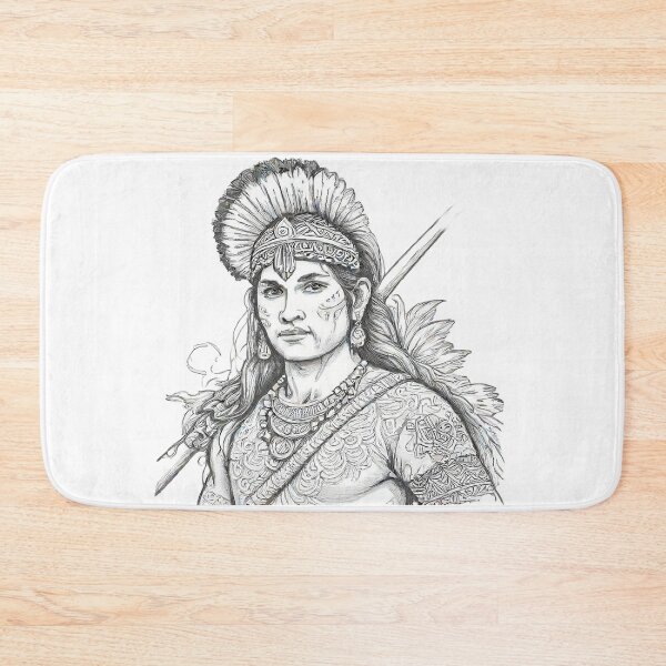 Item preview, Indian with a spear designed and sold by Sara Raad.