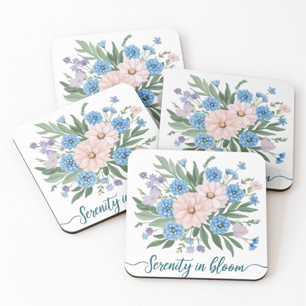 Item preview, Floral Serenity designed and sold by LittleBlueBuds.