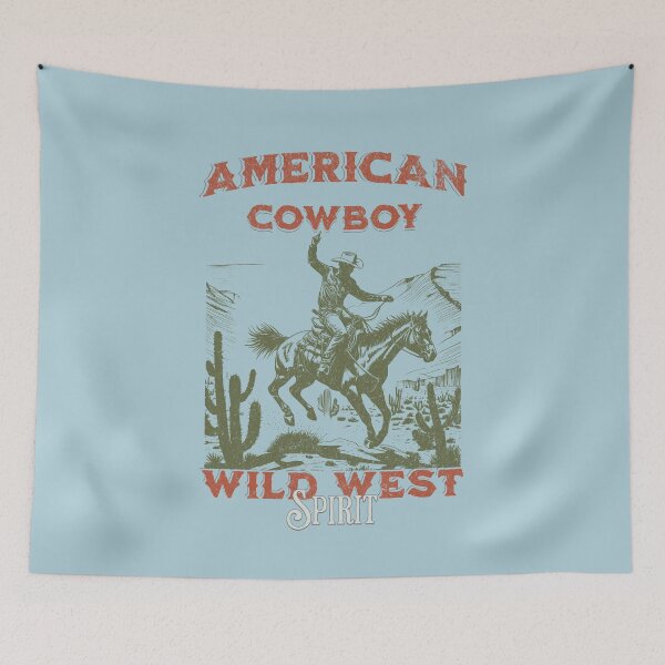 Item preview, "Vintage American Cowboy T-Shirt: Embrace the Wild West Spirit" designed and sold by MalibuMaiden28.