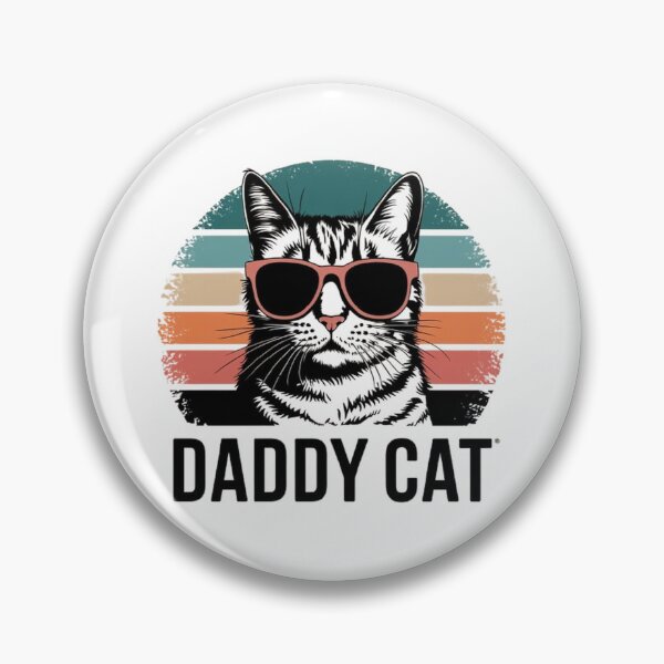 Item preview, Cool Daddy Cat T-Shirt: Stylish Cat with Sunglasses & Retro Stripes designed and sold by masteryStore.